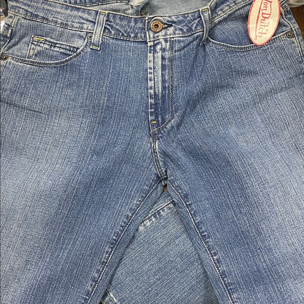 NWT Von Dutch denim jeans Trouser pants runs like a 32 rare find size tag 30 - Picture 2 of 7